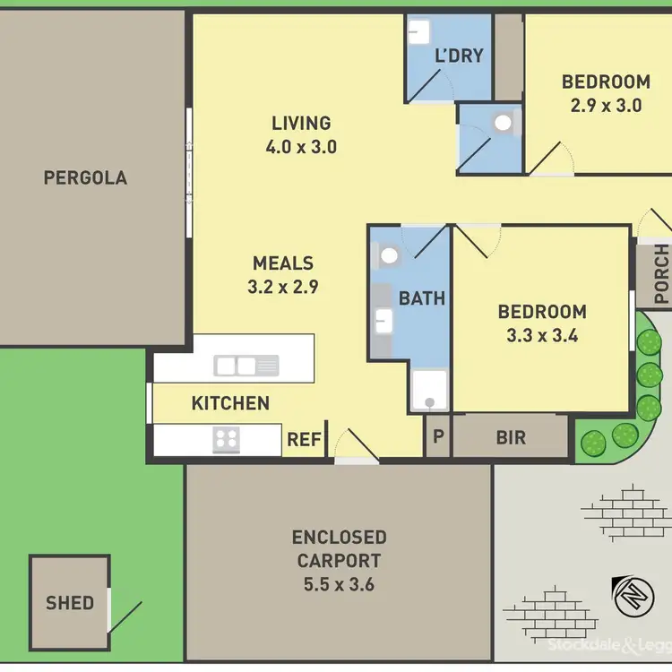 Floorplan of Homely unit listing, 2/14 Henderson Road, Tullamarine VIC 3043