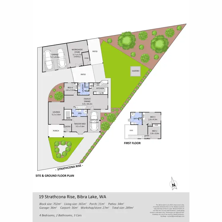 Floorplan of Homely house listing, 19 Strathcona Rise, Bibra Lake WA 6163