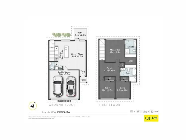 Floorplan of Homely townhouse listing, 41/7 Angela Way, Pimpama QLD 4209