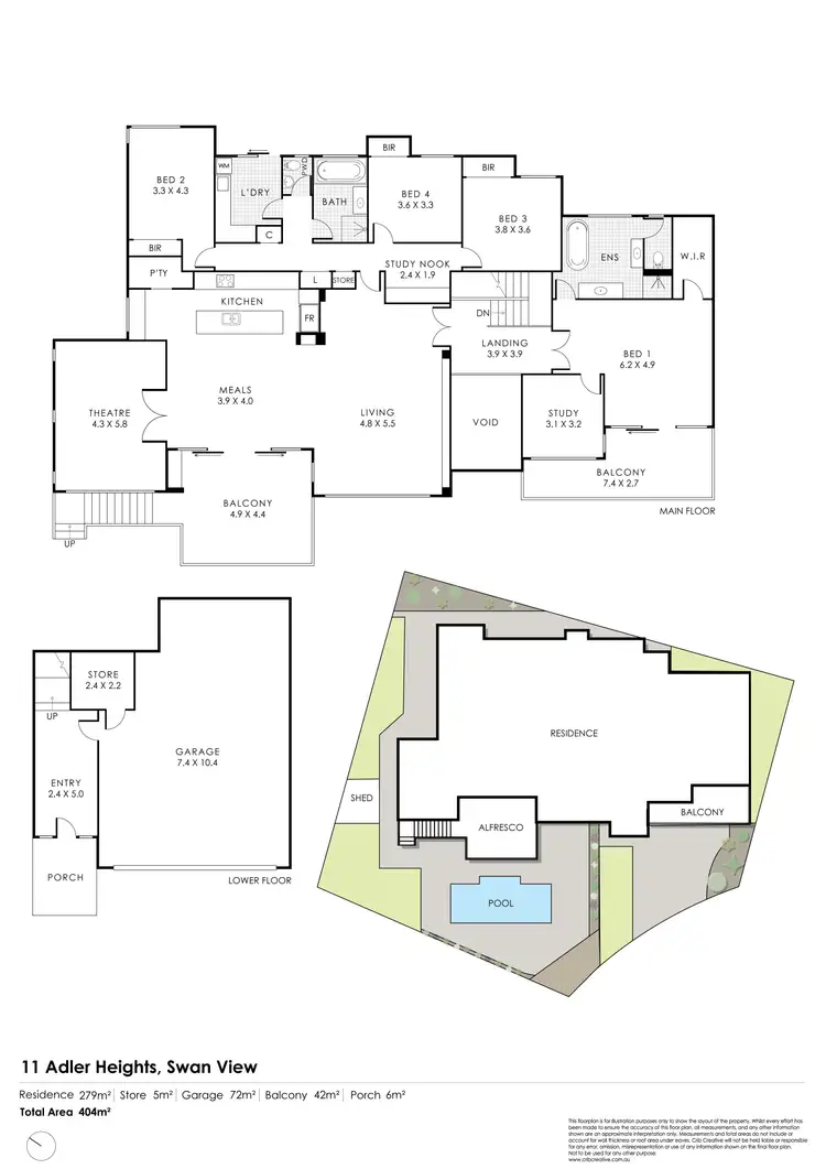 Floorplan of Homely house listing, 11 Adler Heights, Swan View WA 6056