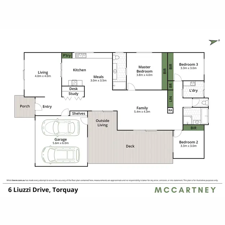 Floorplan of Homely house listing, 6 Liuzzi Drive, Torquay VIC 3228