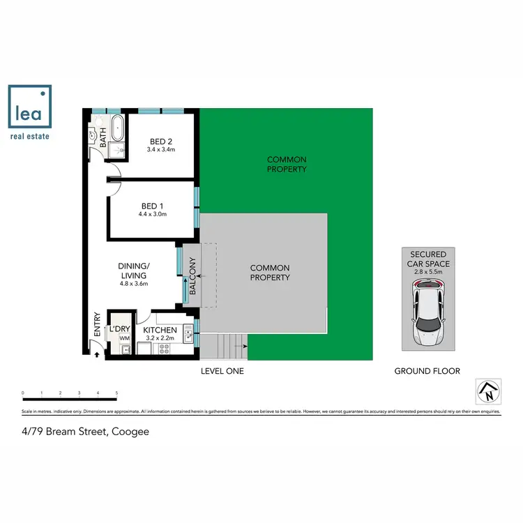 Floorplan of Homely apartment listing, 4/79 Bream Street, Coogee NSW 2034