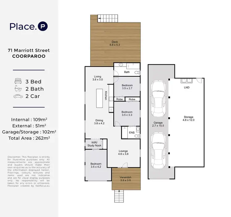 Floorplan of Homely house listing, 71 Marriott Street, Coorparoo QLD 4151