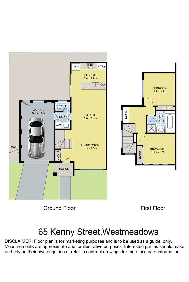 Floorplan of Homely house listing, 65 Kenny Street, Westmeadows VIC 3049