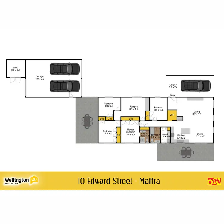 Floorplan of Homely house listing, 10 Edward Street, Maffra VIC 3860