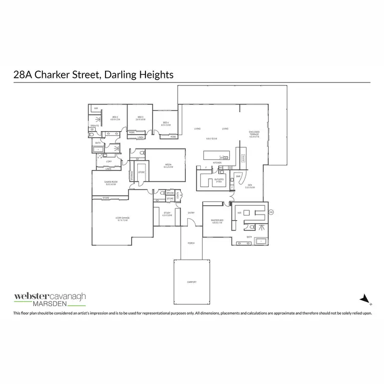 Floorplan of Homely house listing, 28a Charker Street, Darling Heights QLD 4350