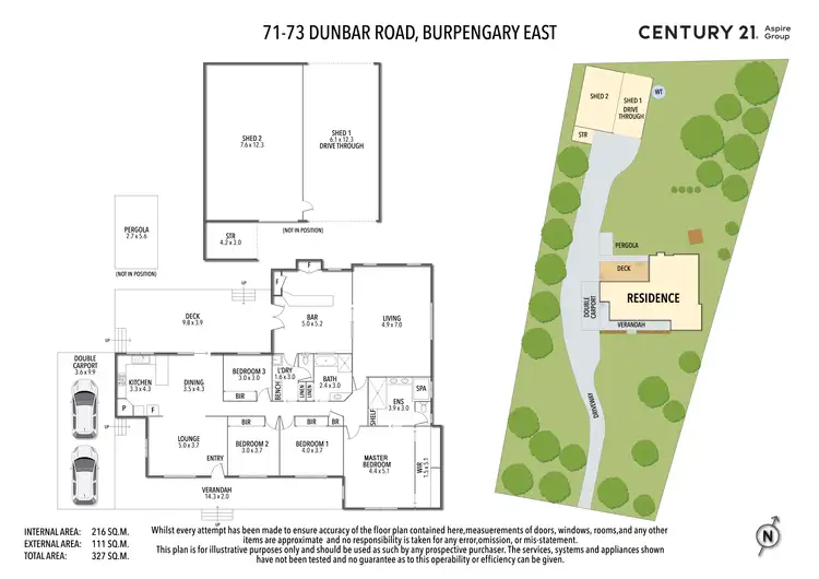 Floorplan of Homely rural property listing, 71-73 Dunbar Road, Burpengary East QLD 4505