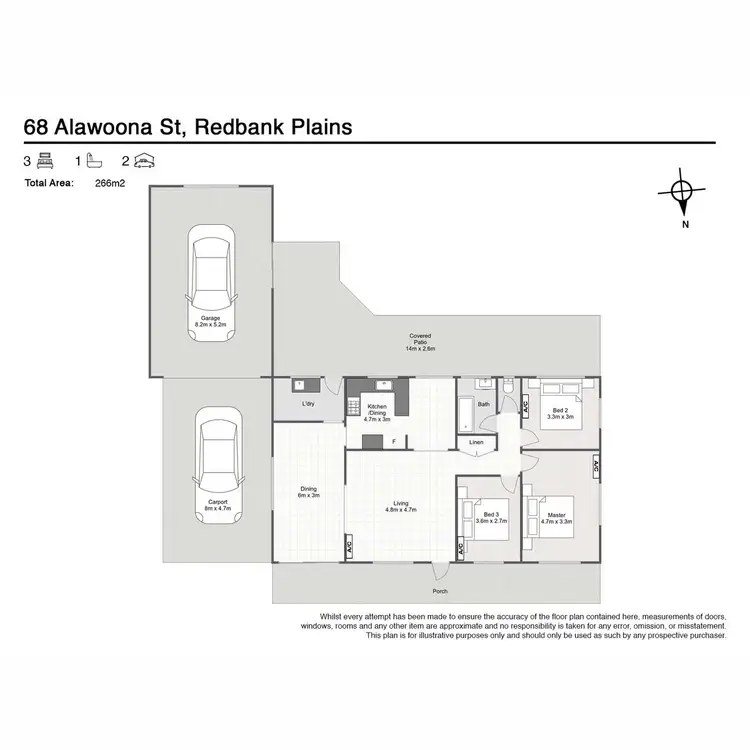 Floorplan of Homely house listing, 68 Alawoona Street, Redbank Plains QLD 4301