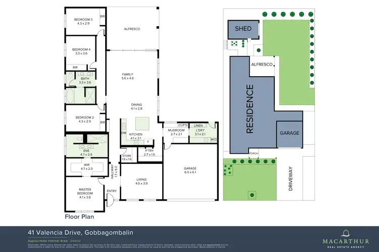 Floorplan of Homely house listing, 41 Valencia Drive, Gobbagombalin NSW 2650