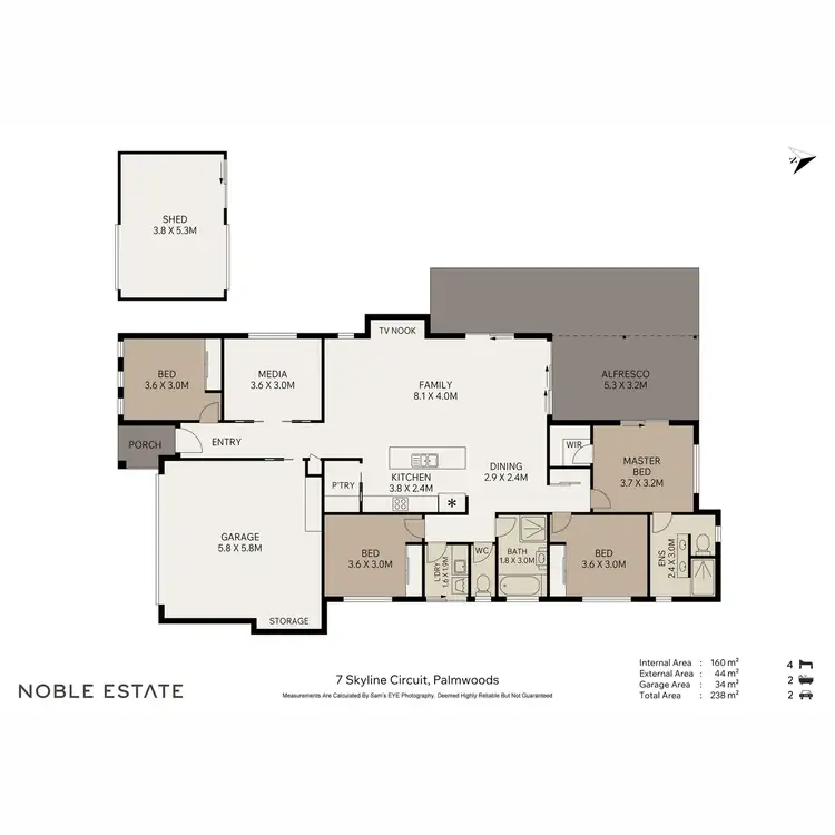 Floorplan of Homely house listing, 7 Skyline Circuit, Palmwoods QLD 4555