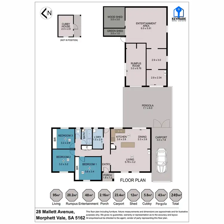Floorplan of Homely house listing, 28 Mallett Avenue, Morphett Vale SA 5162