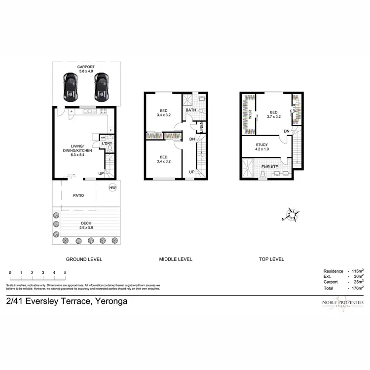 Floorplan of Homely townhouse listing, 2/41 Eversley Terrace, Yeronga QLD 4104