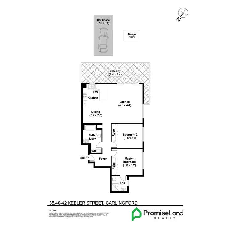 Floorplan of Homely apartment listing, 35/40-42 Keeler Street, Carlingford NSW 2118