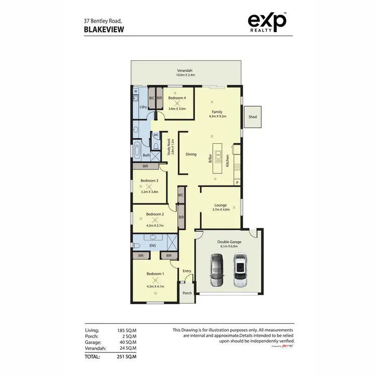 Floorplan of Homely house listing, 37 Bentley Road, Blakeview SA 5114