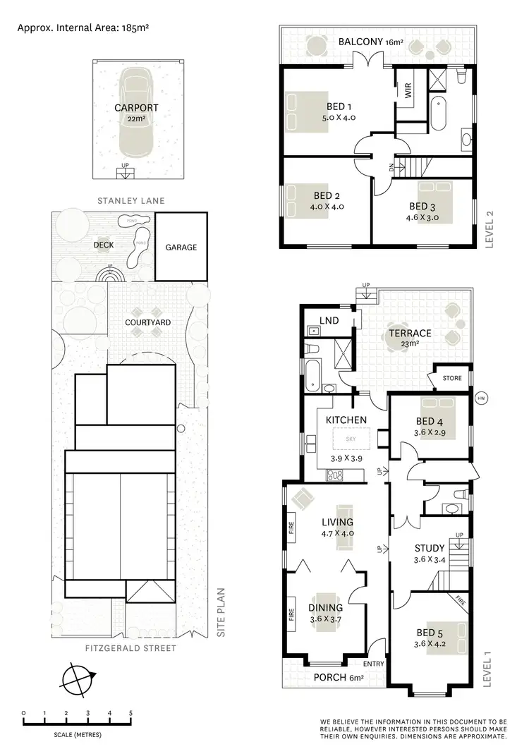 Floorplan of Homely house listing, 57 Fitzgerald Street, Queens Park NSW 2022