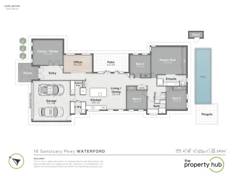 Floorplan of Homely house listing, 16 Sanctuary Parkway, Waterford QLD 4133