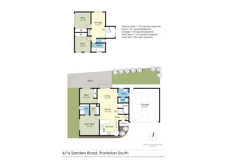 Floorplan of Homely townhouse listing, 6/16 Sanders Road, Frankston South VIC 3199