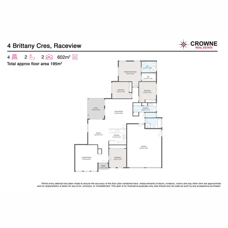 Floorplan of Homely house listing, 4 Brittany Crescent, Raceview QLD 4305