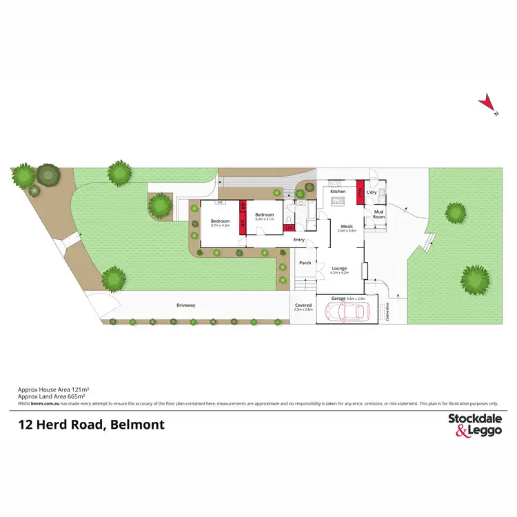 Floorplan of Homely house listing, 12 Herd Road, Belmont VIC 3216
