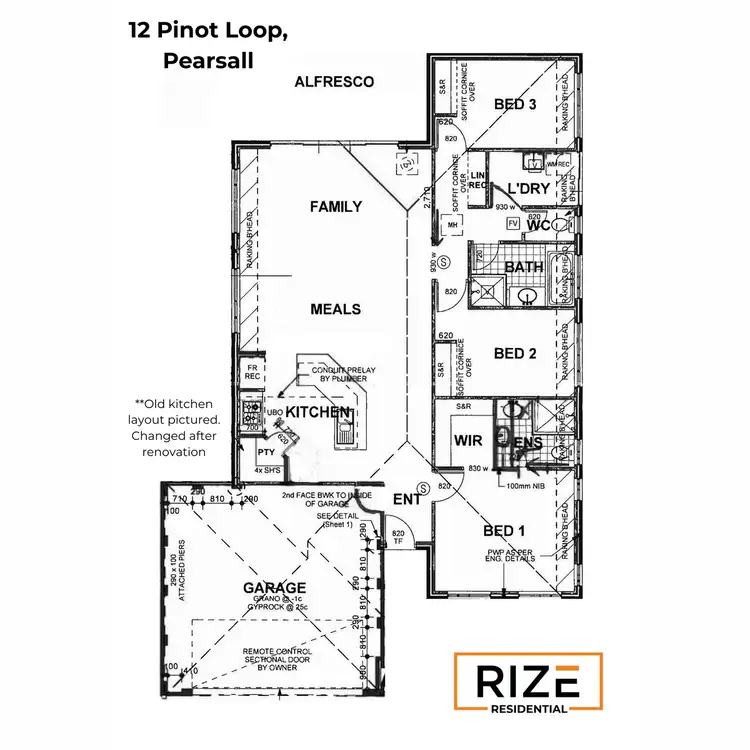 Floorplan of Homely house listing, 12 Pinot Loop, Pearsall WA 6065
