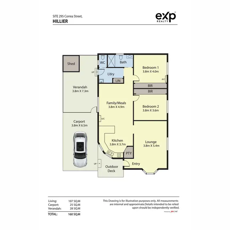 Floorplan of Homely retirement listing, 295 Correa/36 Hillier Road, Hillier SA 5116