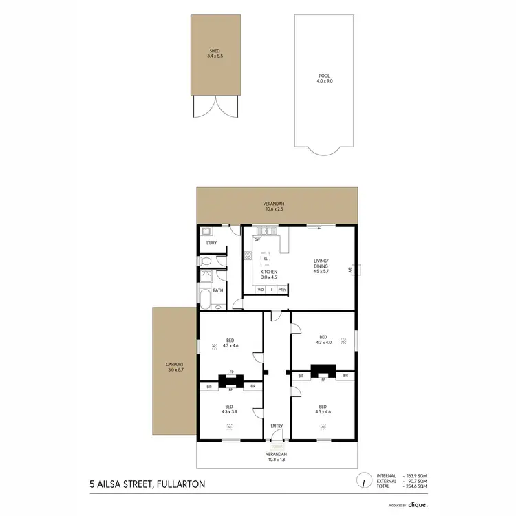Floorplan of Homely house listing, 5 Ailsa Street, Fullarton SA 5063