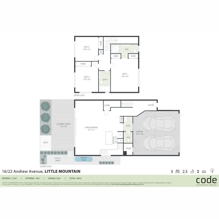 Floorplan of Homely unit listing, 16/22 Andrew Avenue, Little Mountain QLD 4551