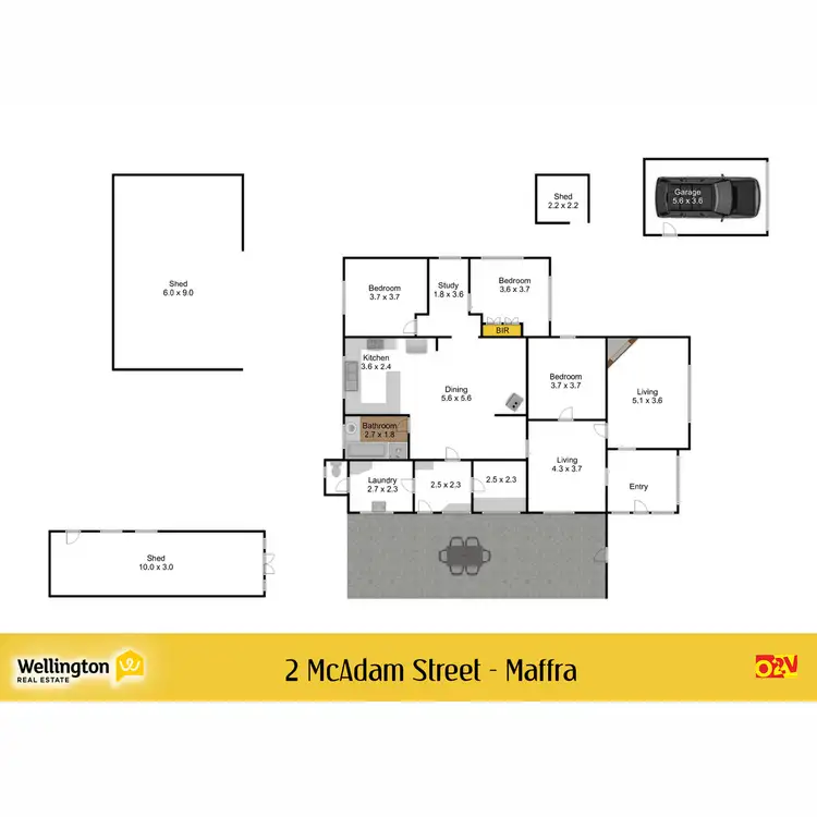 Floorplan of Homely house listing, 2 Mcadam Street, Maffra VIC 3860