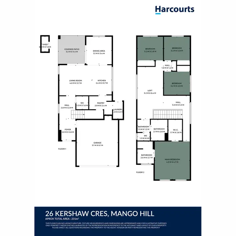Floorplan of Homely house listing, 26 Kershaw Crescent, Mango Hill QLD 4509