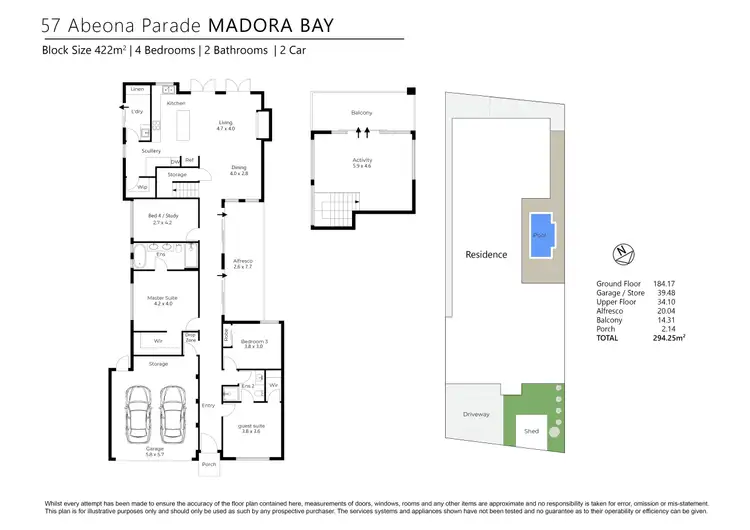 Floorplan of Homely house listing, 57 Abeona Parade, Madora Bay WA 6210