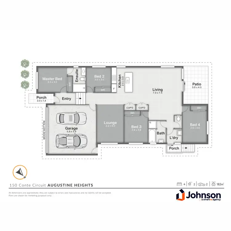 Floorplan of Homely house listing, 150 Conte Circuit, Augustine Heights QLD 4300