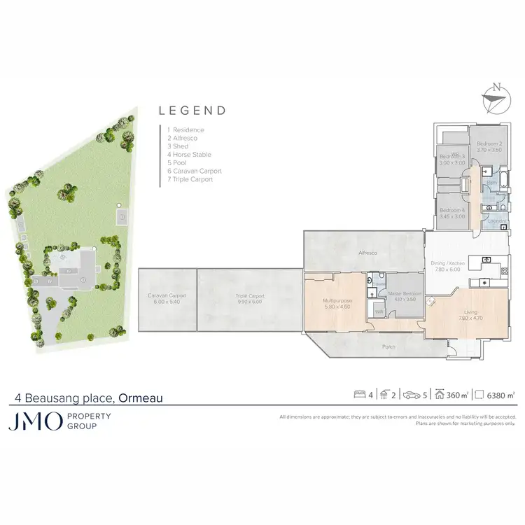 Floorplan of Homely house listing, 4 Beausang Place, Ormeau QLD 4208