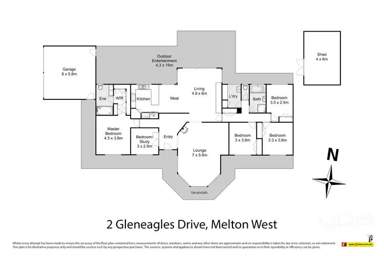Floorplan of Homely house listing, 2 Gleneages Drive, Melton West VIC 3337