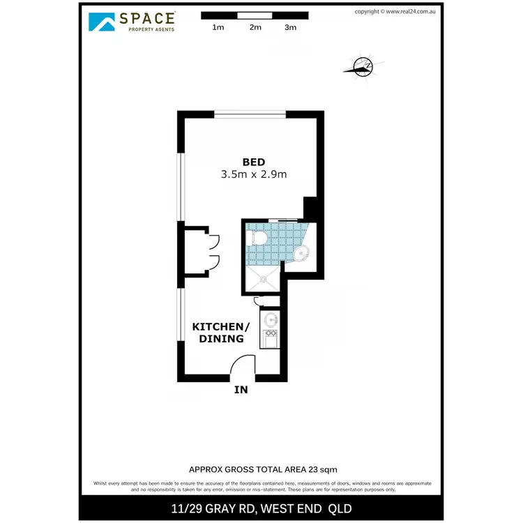 Floorplan of Homely unit listing, 7/27 Gray Road, West End QLD 4101