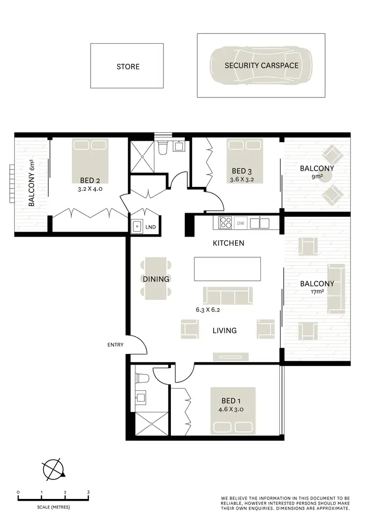 Floorplan of Homely apartment listing, 307B/34-38 Mcevoy Street, Waterloo NSW 2017