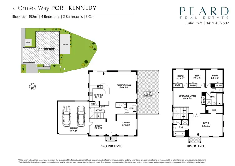 Floorplan of Homely house listing, 2 Ormes Way, Port Kennedy WA 6172