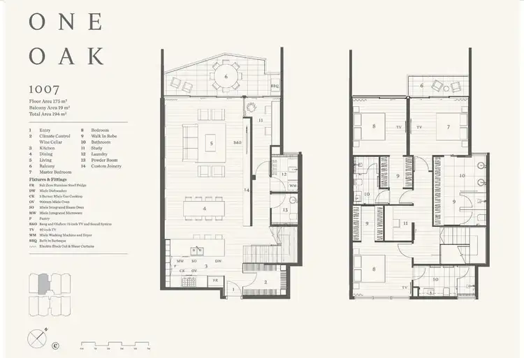 Floorplan of Homely apartment listing, 1007/60 Doggett Street, Newstead QLD 4006