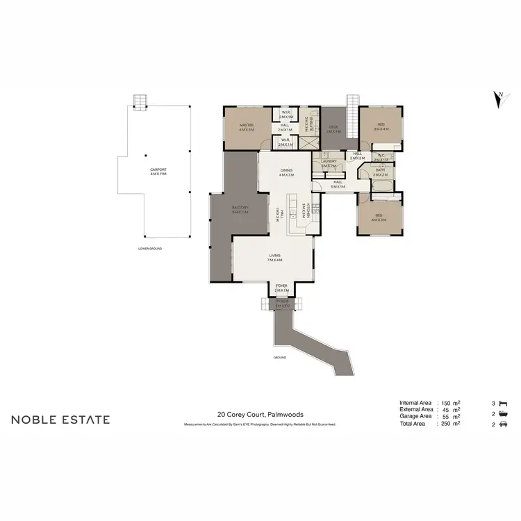 Floorplan of Homely house listing, 20 Corey Court, Palmwoods QLD 4555