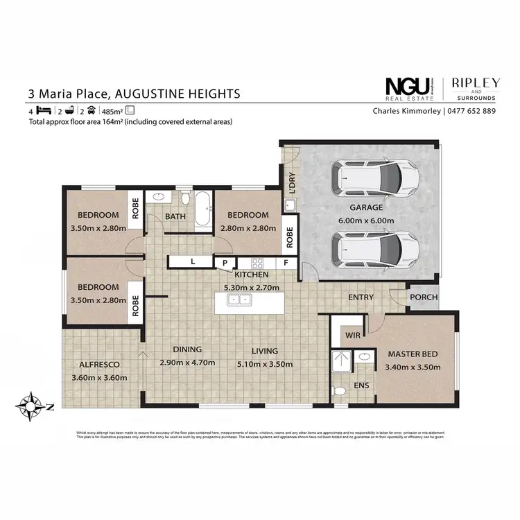 Floorplan of Homely house listing, 3 Maria Place, Augustine Heights QLD 4300