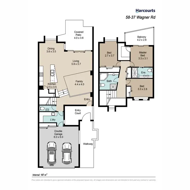 Floorplan of Homely townhouse listing, 58/37 Wagner Road, Murrumba Downs QLD 4503