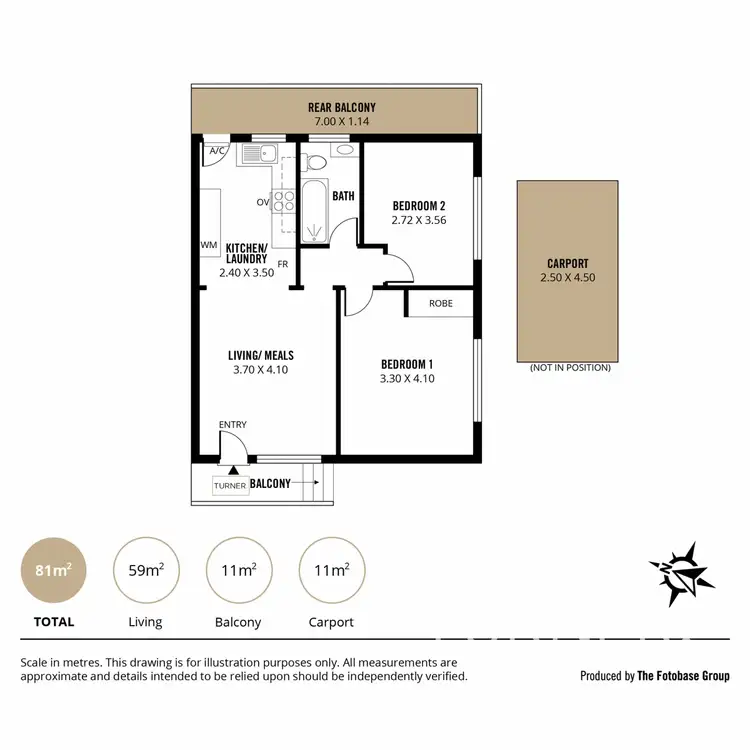 Floorplan of Homely unit listing, 5/611 Greenhill Road, Burnside SA 5066