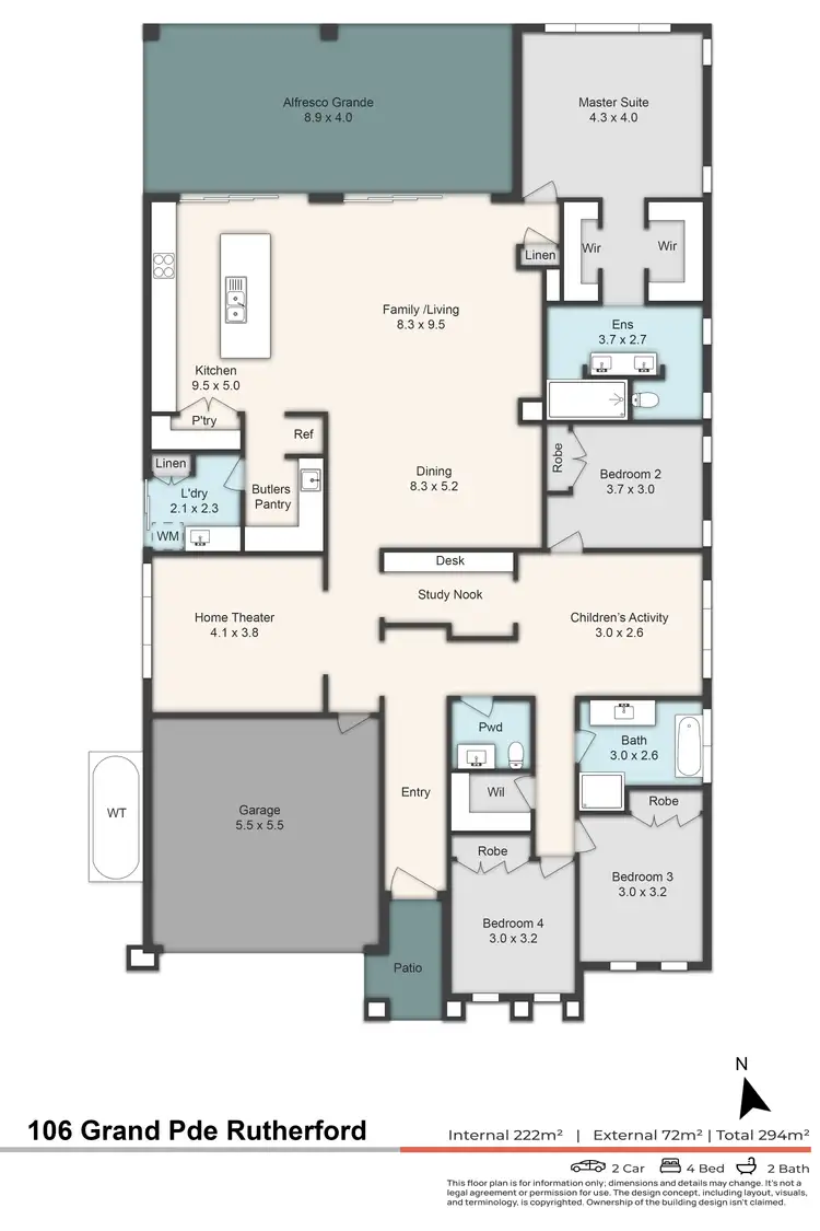 Floorplan of Homely house listing, 106 Grand Parade, Rutherford NSW 2320