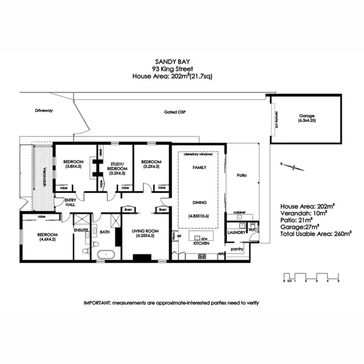 Floorplan of Homely house listing, 93 King Street, Sandy Bay TAS 7005