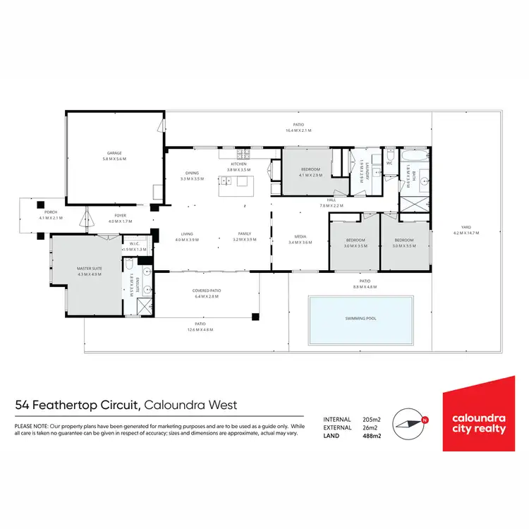 Floorplan of Homely house listing, 54 Feathertop Circuit, Caloundra West QLD 4551