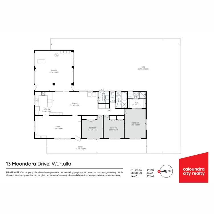 Floorplan of Homely house listing, 13 Moondara Drive, Wurtulla QLD 4575
