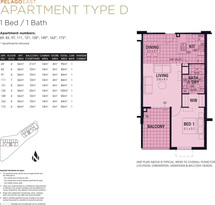 Floorplan of Homely apartment listing, 163/26 Sharpe Avenue, Pegs Creek WA 6714