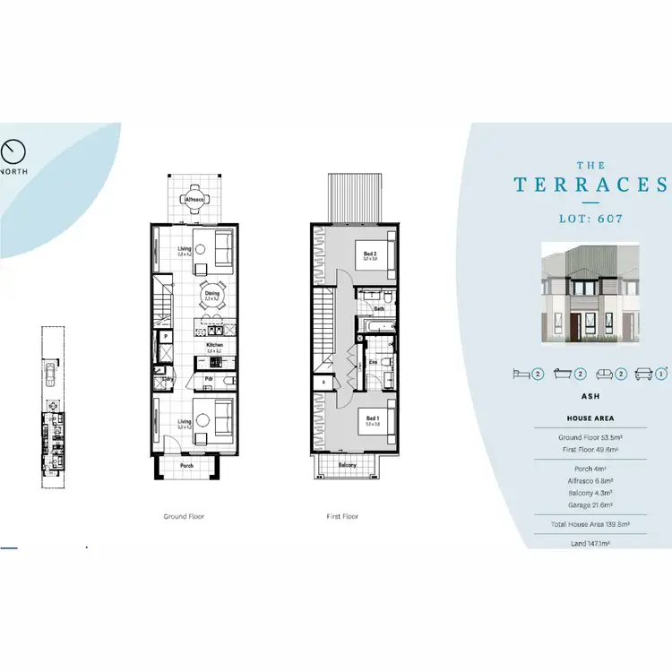 Floorplan of Homely townhouse listing, 90 Parkway Drive, Marsden Park NSW 2765