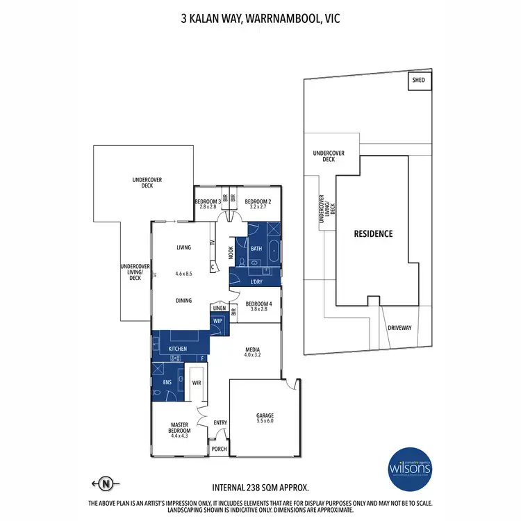 Floorplan of Homely house listing, 3 Kalan Way, Warrnambool VIC 3280