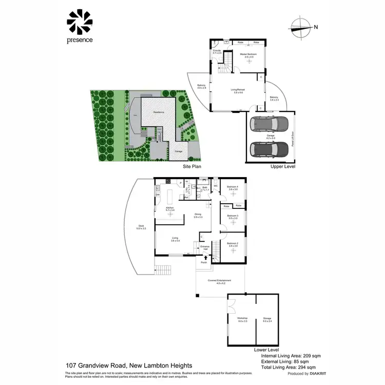 Floorplan of Homely house listing, 107 Grandview Road, New Lambton Heights NSW 2305