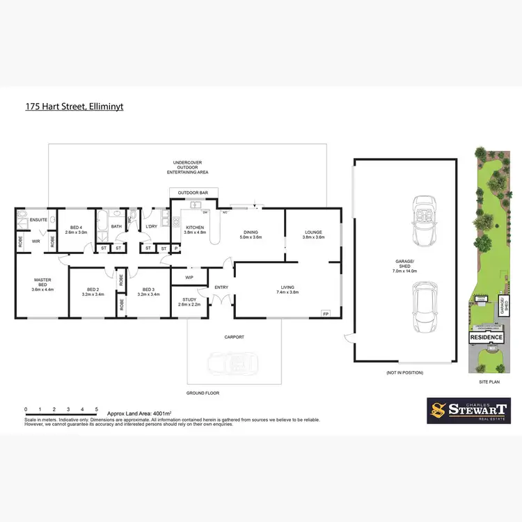Floorplan of Homely house listing, 175 Hart Street, Elliminyt VIC 3250